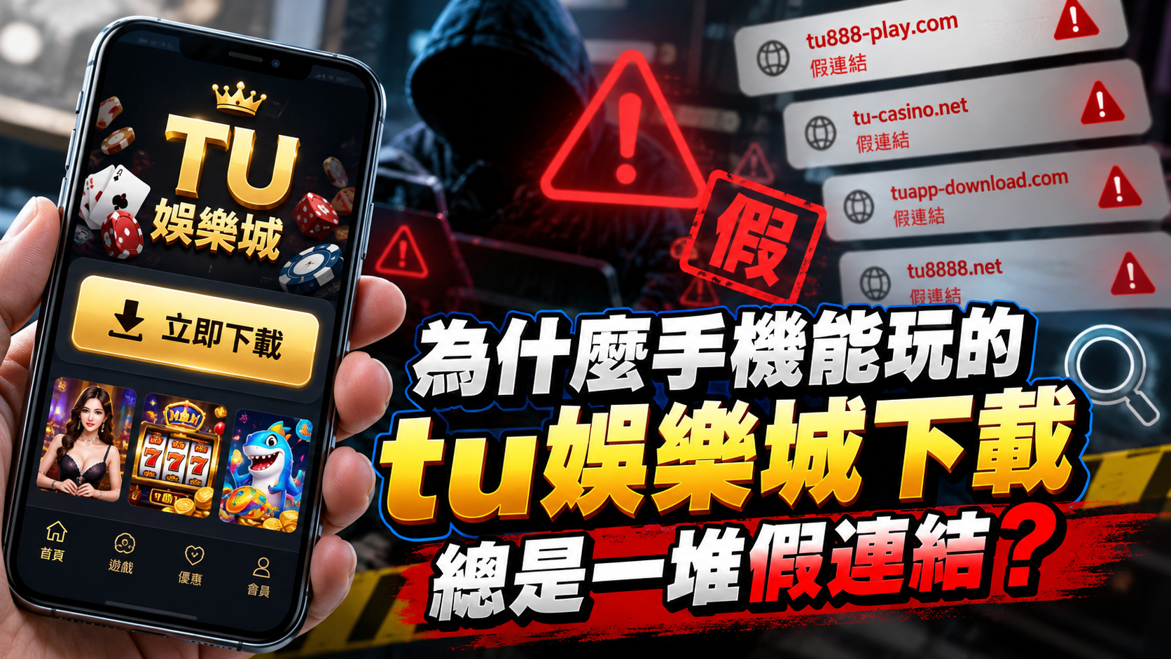 為什麼手機能玩的tu娛樂城下載總是一堆假連結？